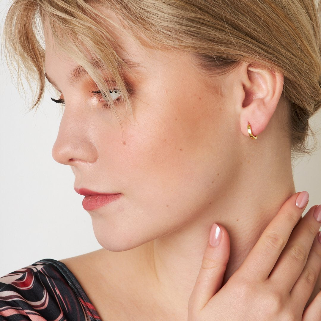 STYLISCH OVAL OHRRING | 925 SILBER