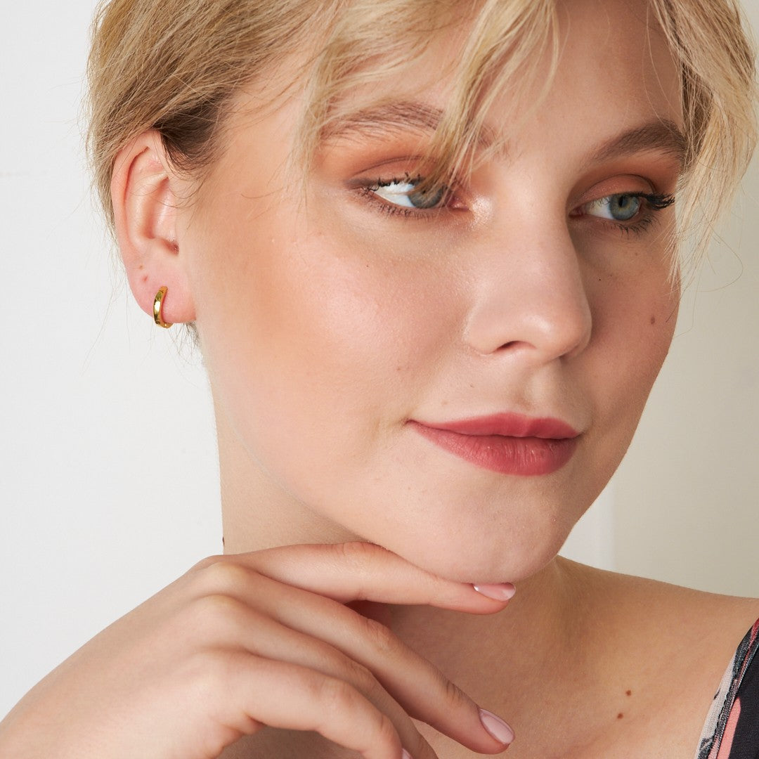 STYLISCH OVAL OHRRING | 925 SILBER