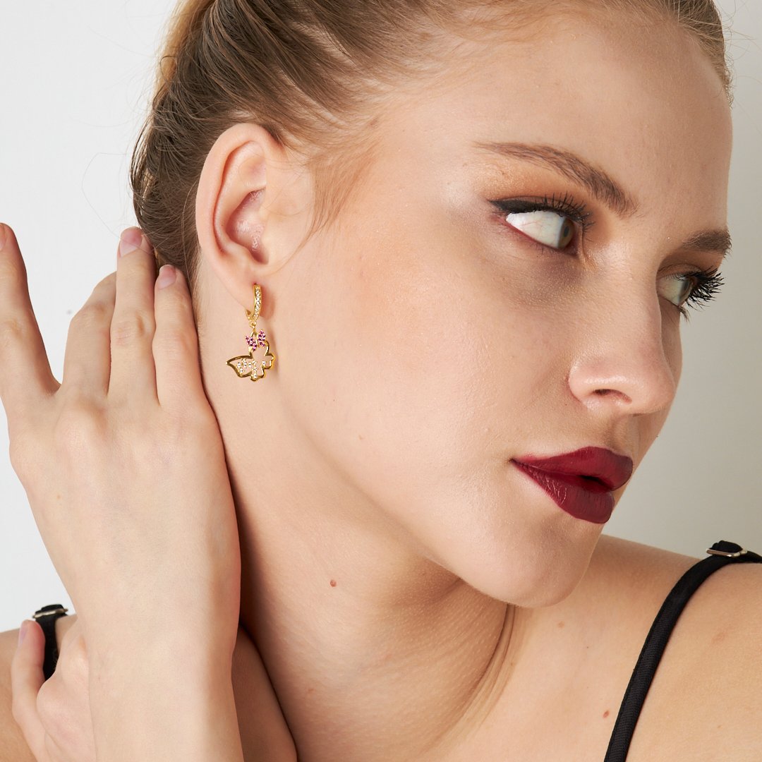 STYLISCH BUTTERFLY OHRRING | 925 SILBER