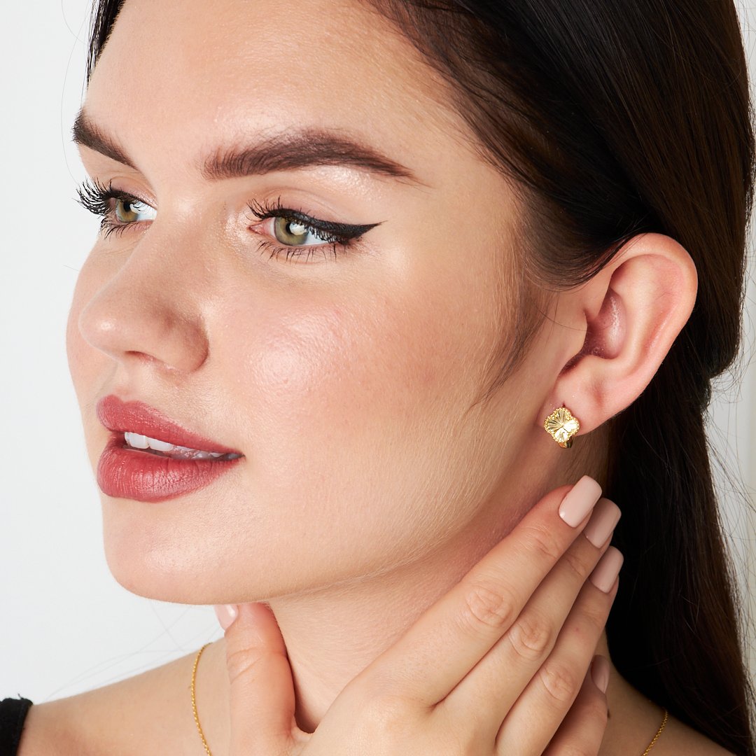 Shiny Clover Earrings - 925 SILVER