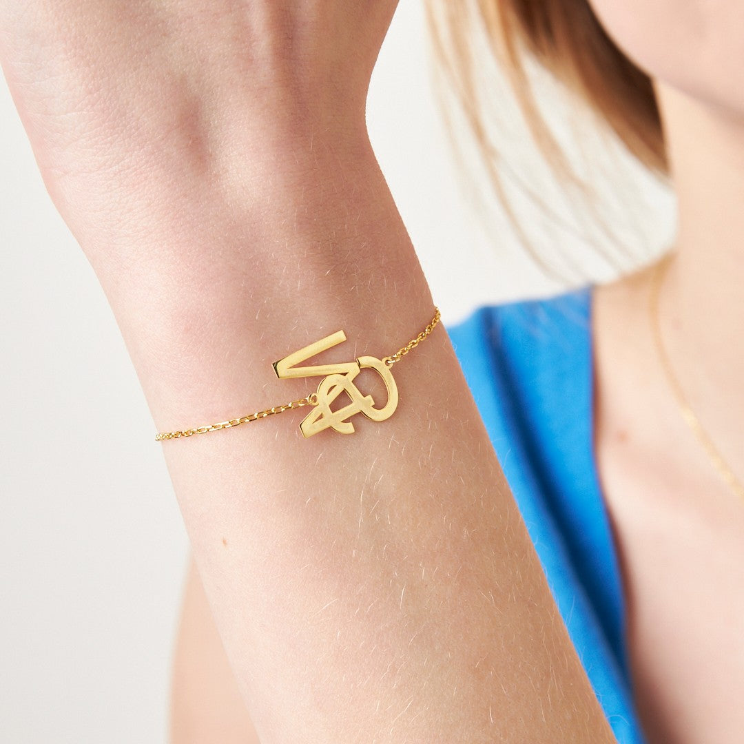 DOPPEL BUCHSTABEN SET | 925 SILBER