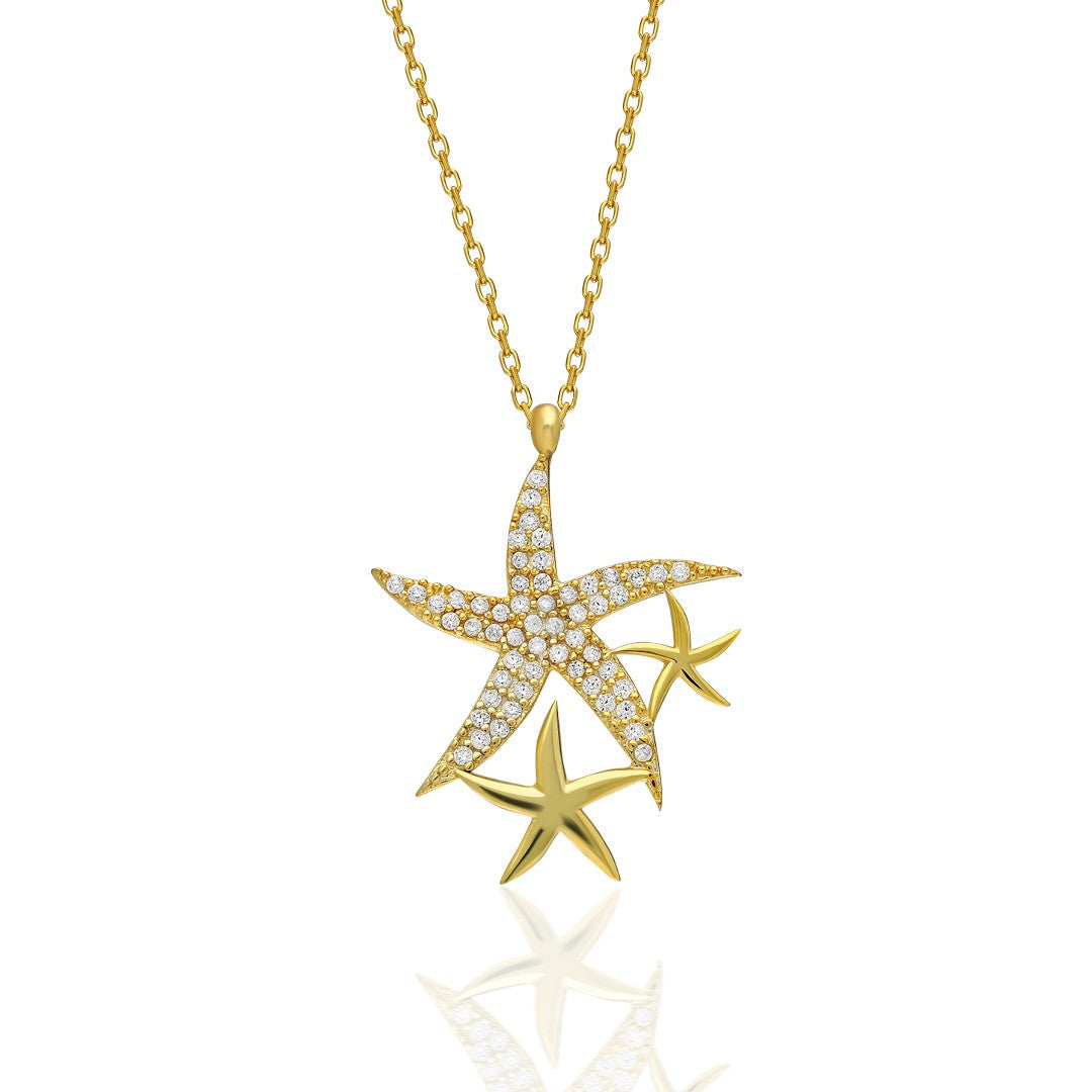 Starfish Necklace - 925 Silver