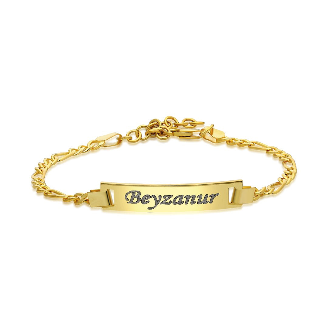 Name Framed Engraved Bracelet - 925 Silver