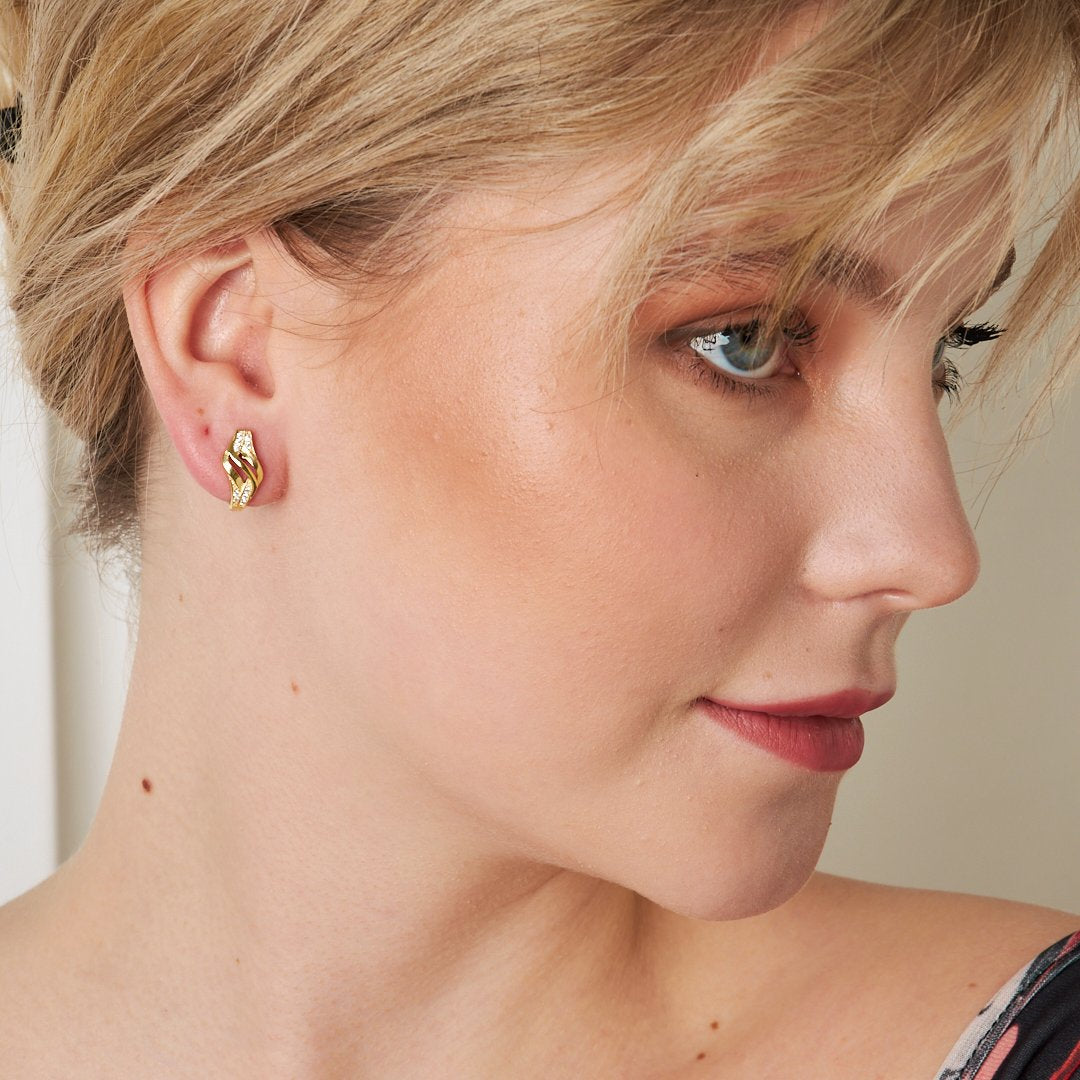 Passion Earrings with Stones - 925 Silver