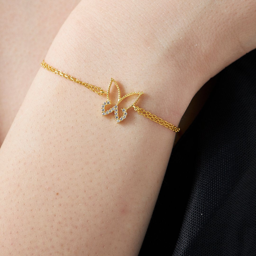 SCHMETTERLING KETTE SET | 925 SILBER