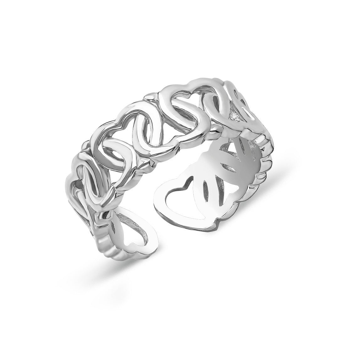 Heart Ivy Ring - 925 SILVER