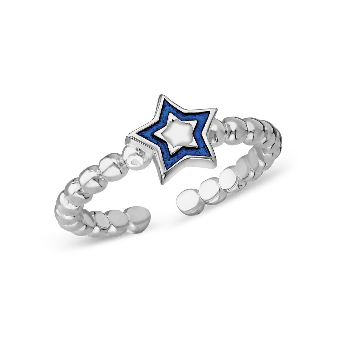 Star Detailed Ring - 925 SILVER