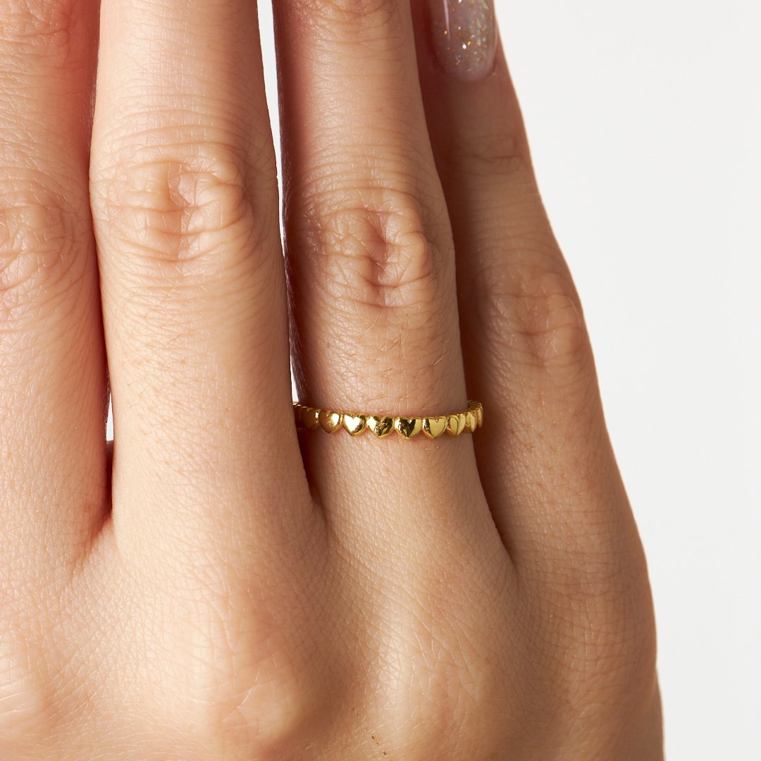 Heart-Shaped Ring - 925 Silver