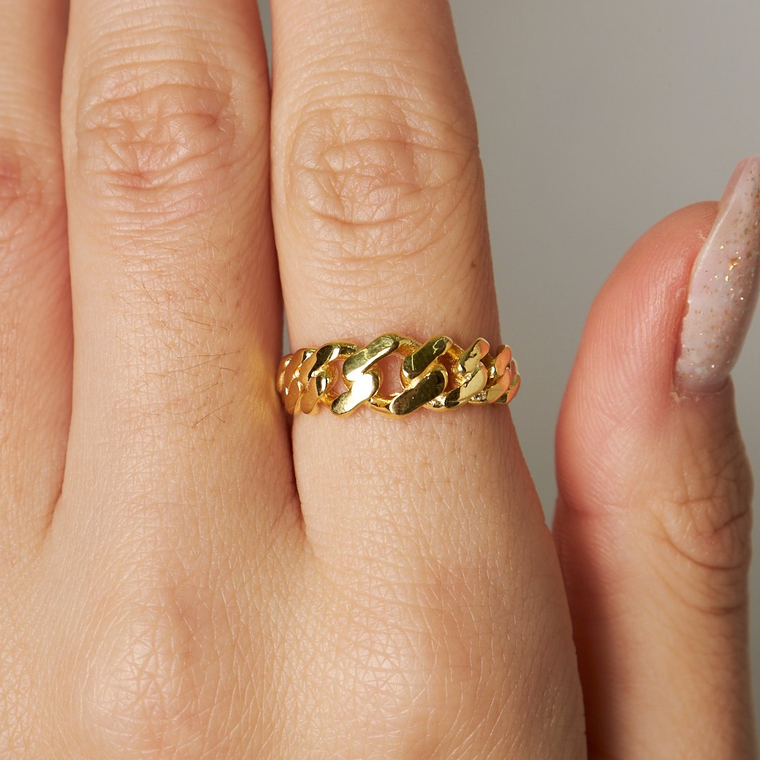 Knot Chain Ring - 925 SILVER