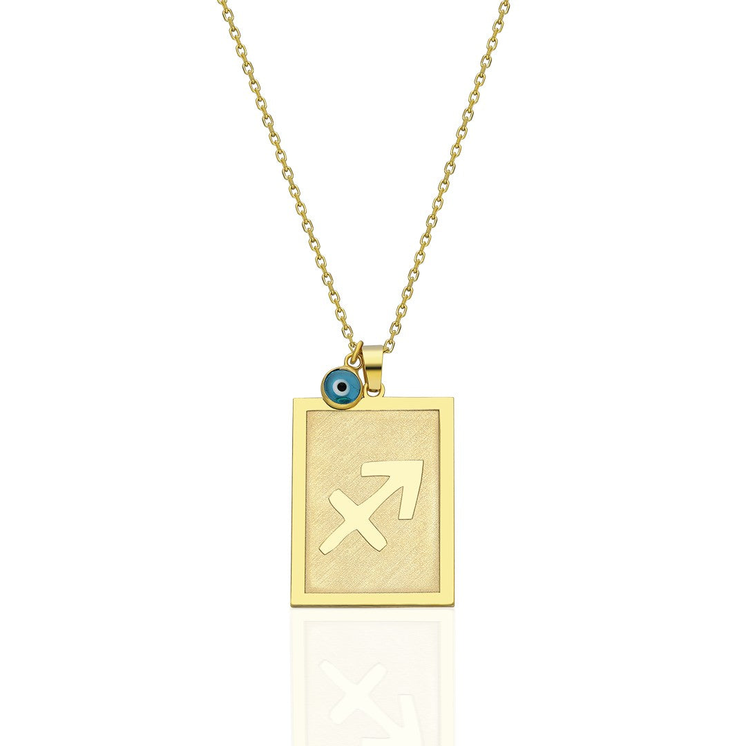 AURA SAGITTARIUS HALSKETTE ECKIG | 925 SILBER