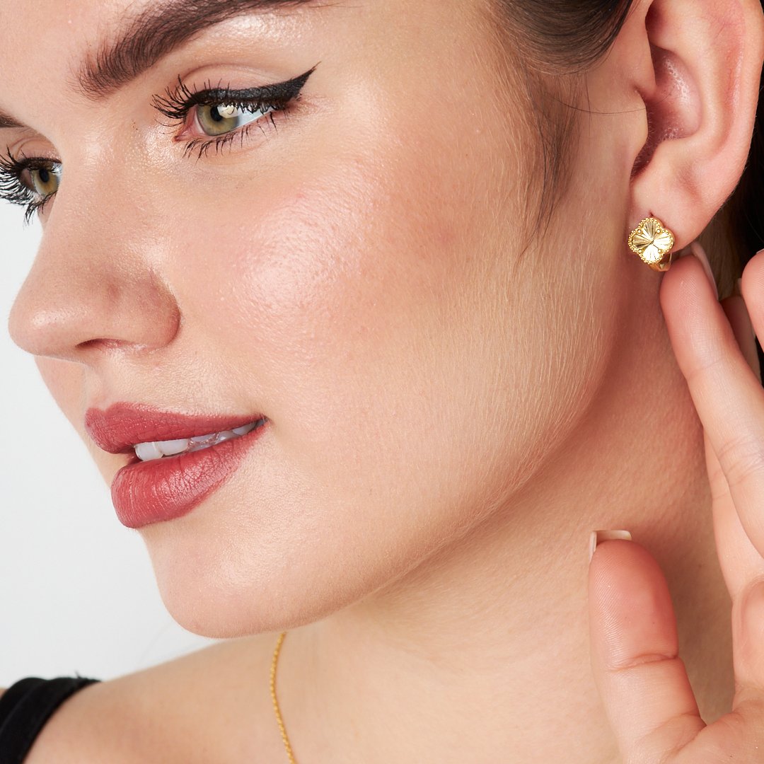 Shiny Clover Earrings - 925 SILVER