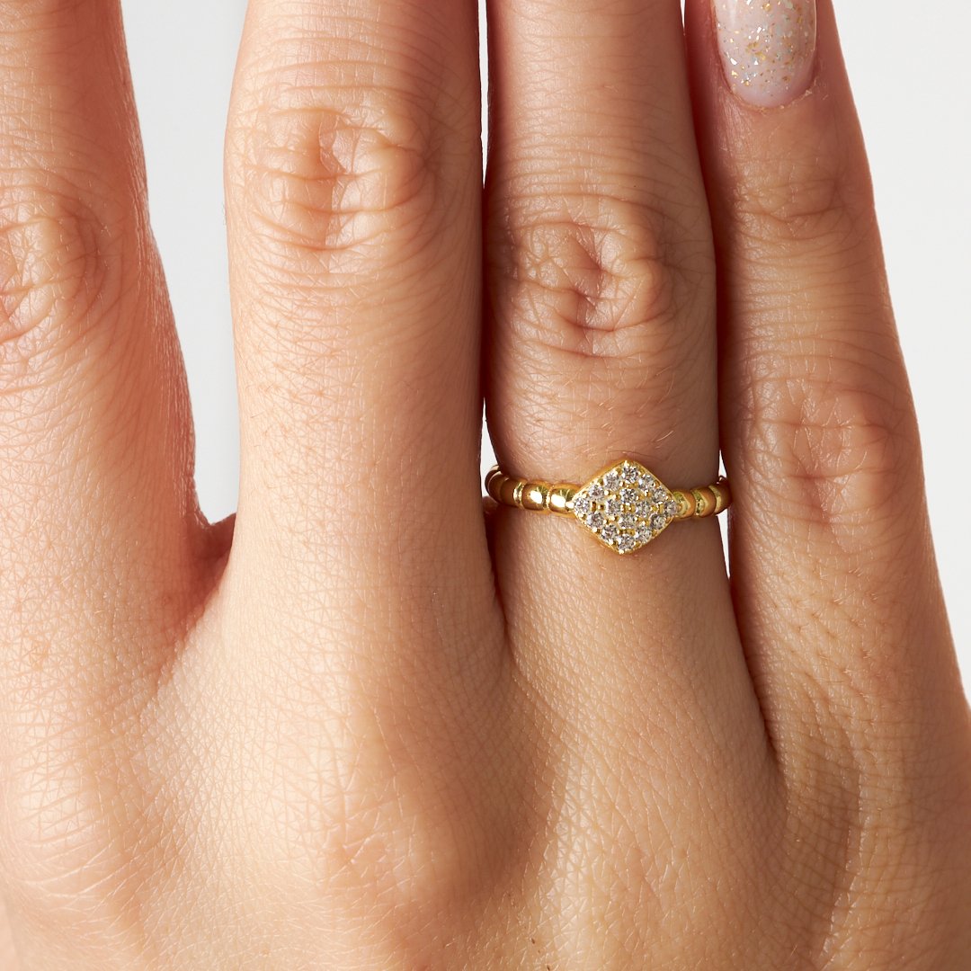 Disc Model Ring - 925 SILVER