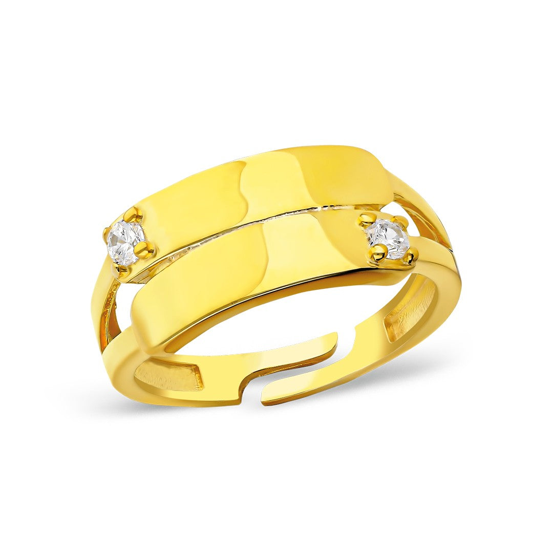 DOPPEL ZIRKON RING | 925 SILBER