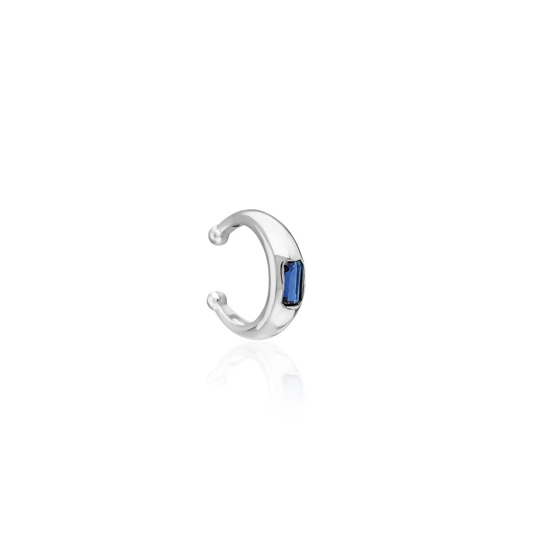 Cartilage Earrings with Colorful Stones - 925 Silver