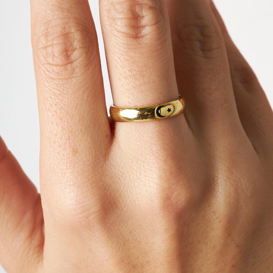 STERN MOND RING | 925 SILBER