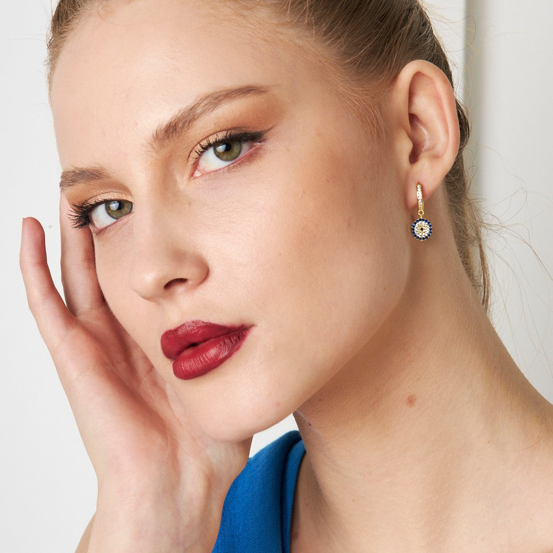 NAZAR STEIN OHRRING | 925 SILBER