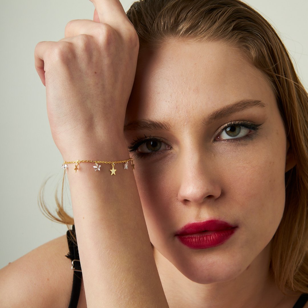 Star Glitter Bracelet - 925 SILVER