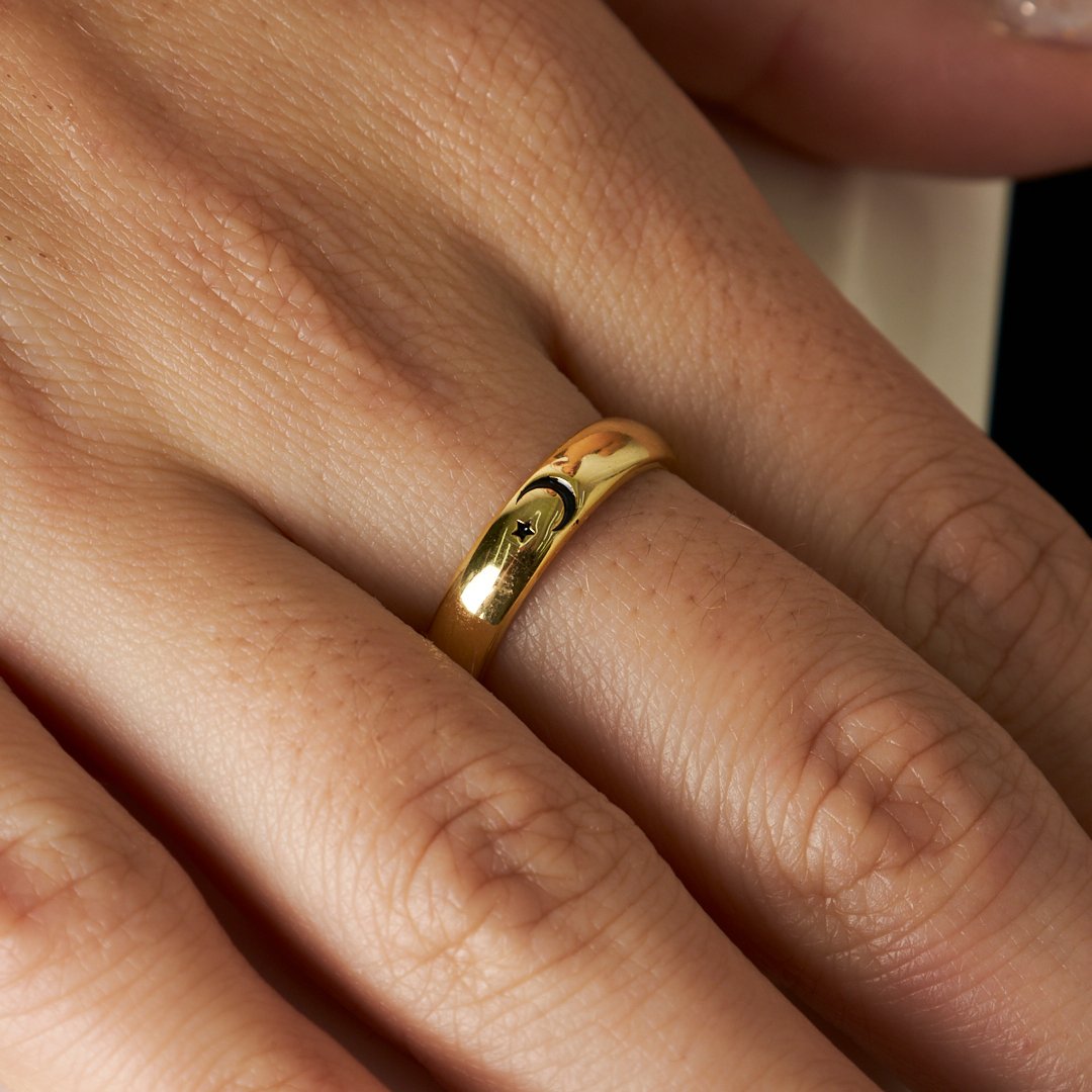 STERN MOND RING | 925 SILBER