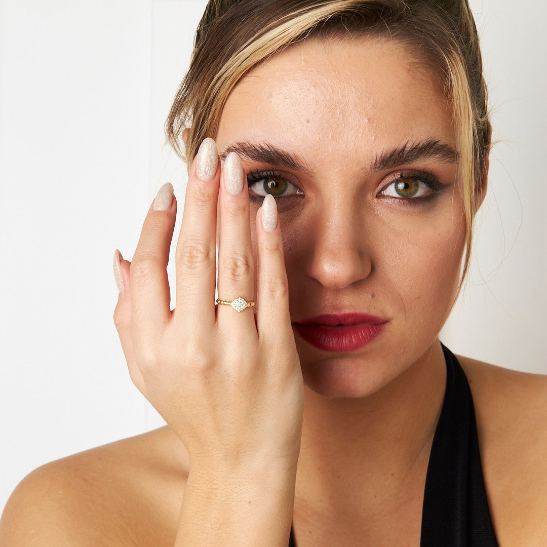 Disc Model Ring - 925 SILVER