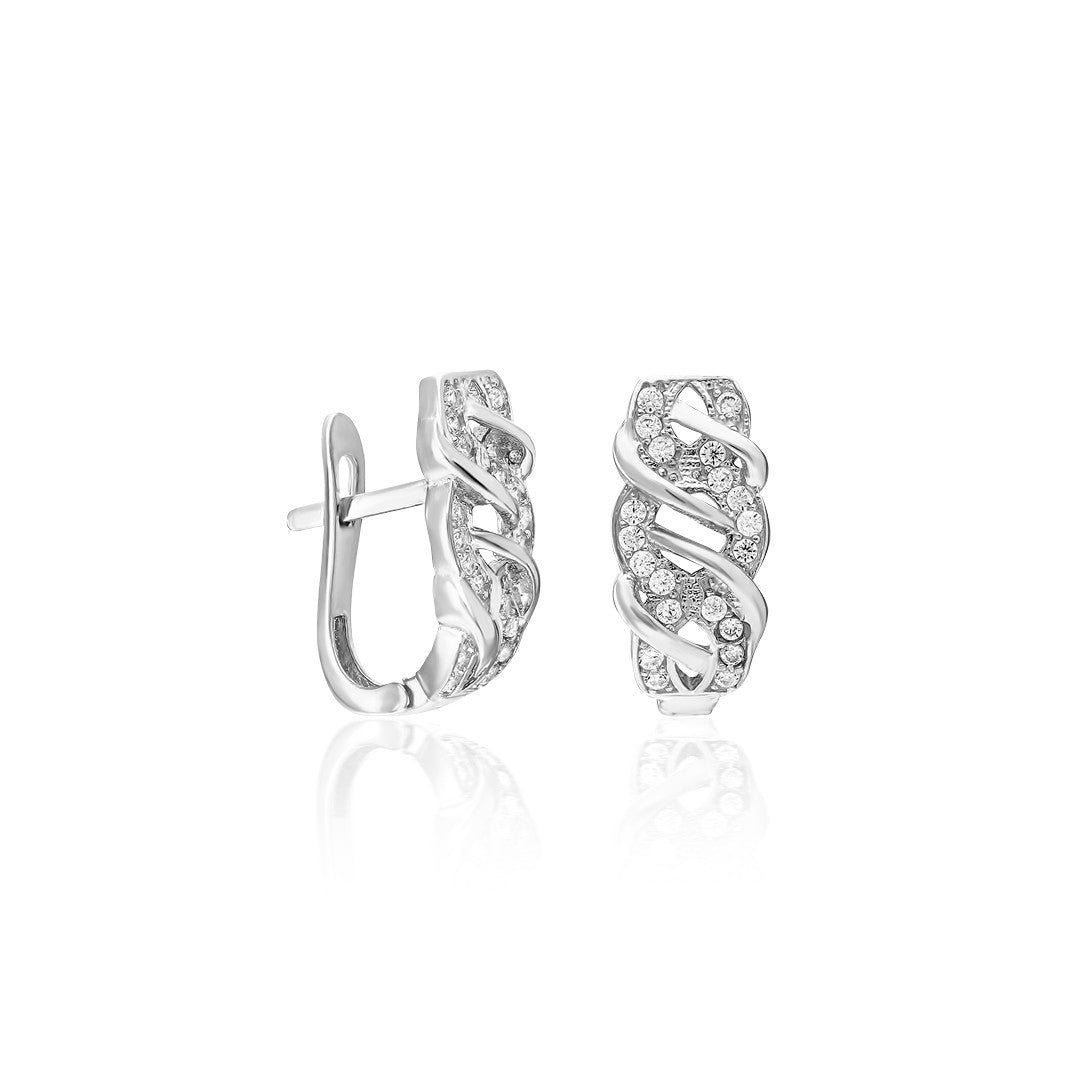 Ivy Model Stone Earrings - 925 SILVER