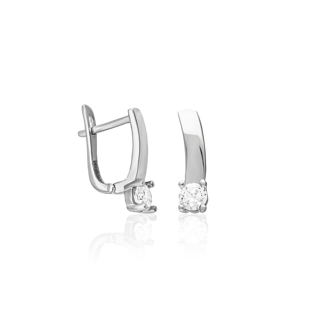 Stone Daily Earrings - 925 SILVER