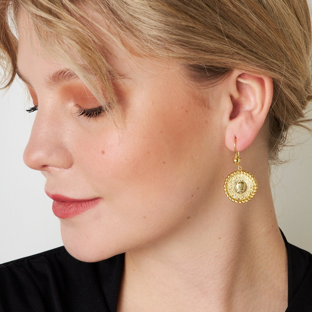 Dorica Quarter Earrings - 925 SILVER