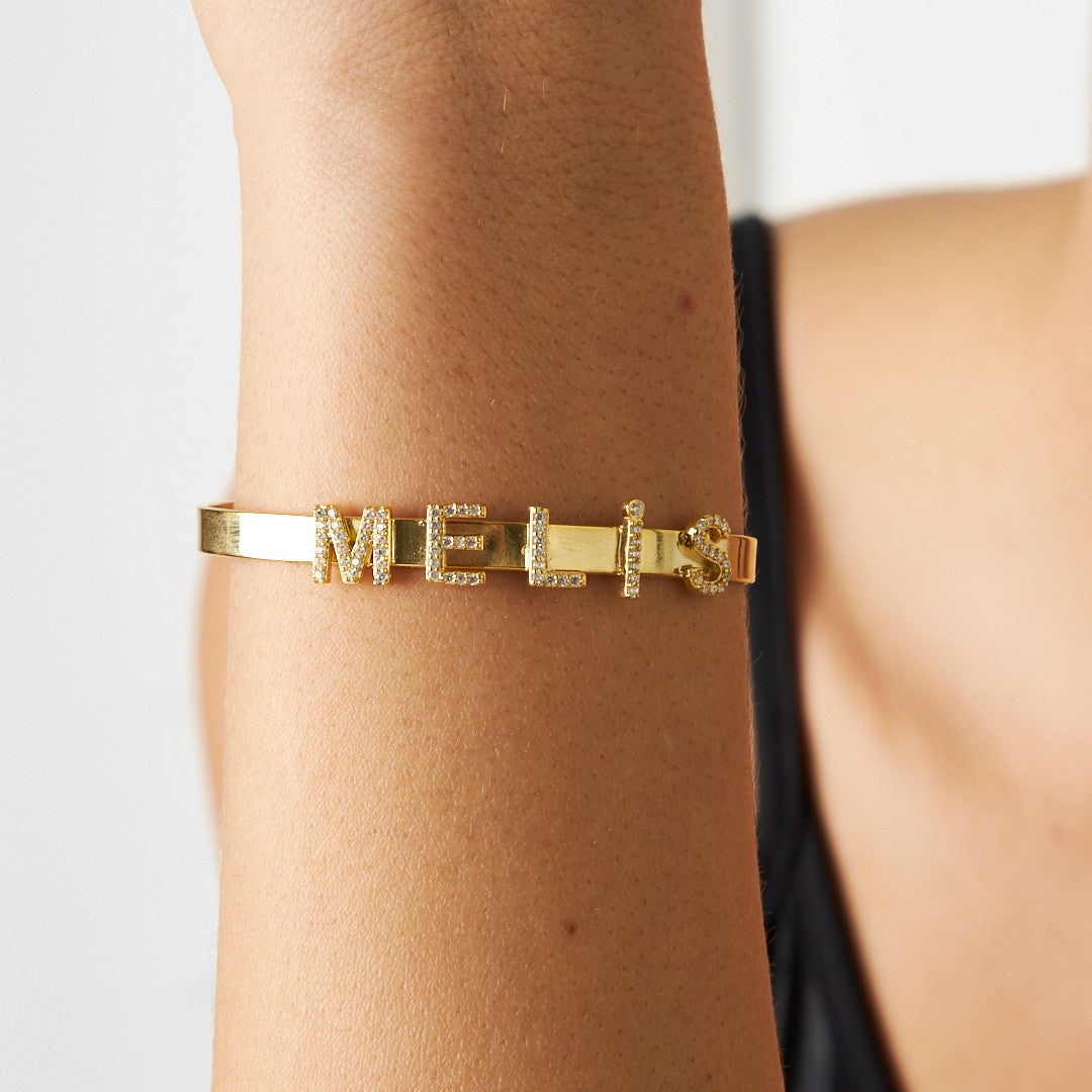 Stone Name Bracelet - 925 SILVER