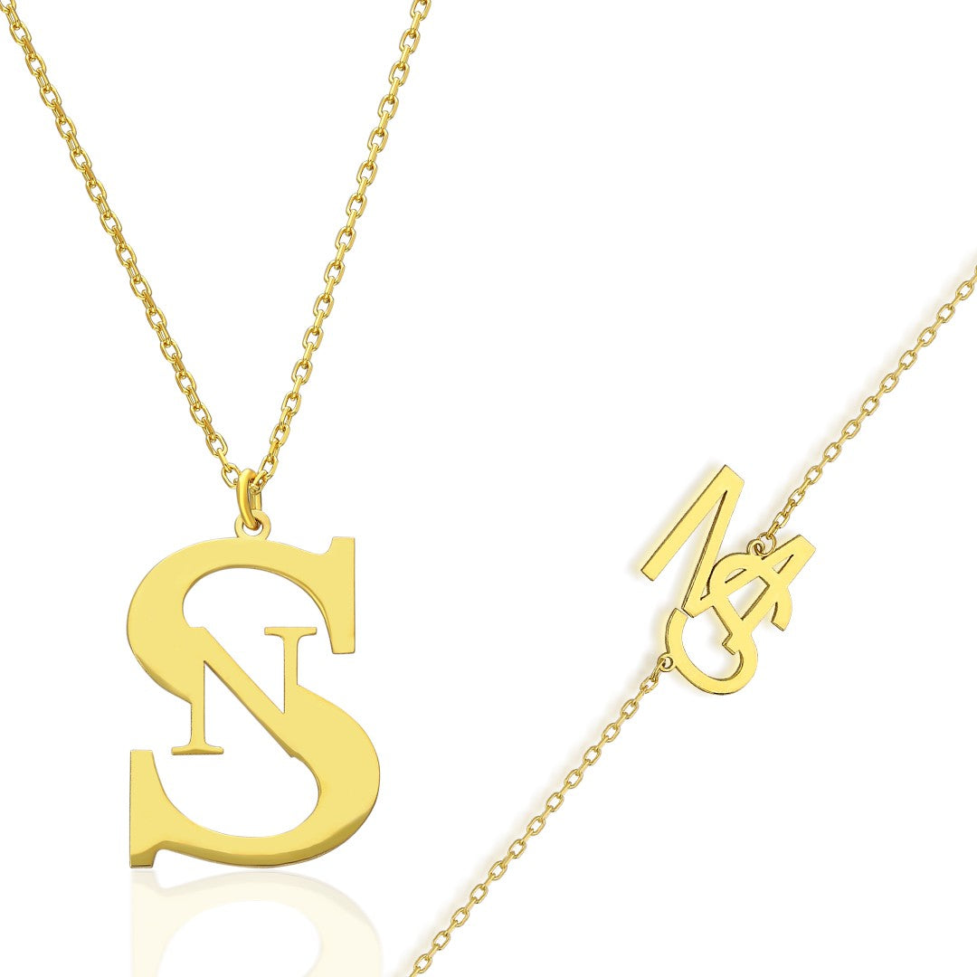 DOPPEL BUCHSTABEN SET | 925 SILBER