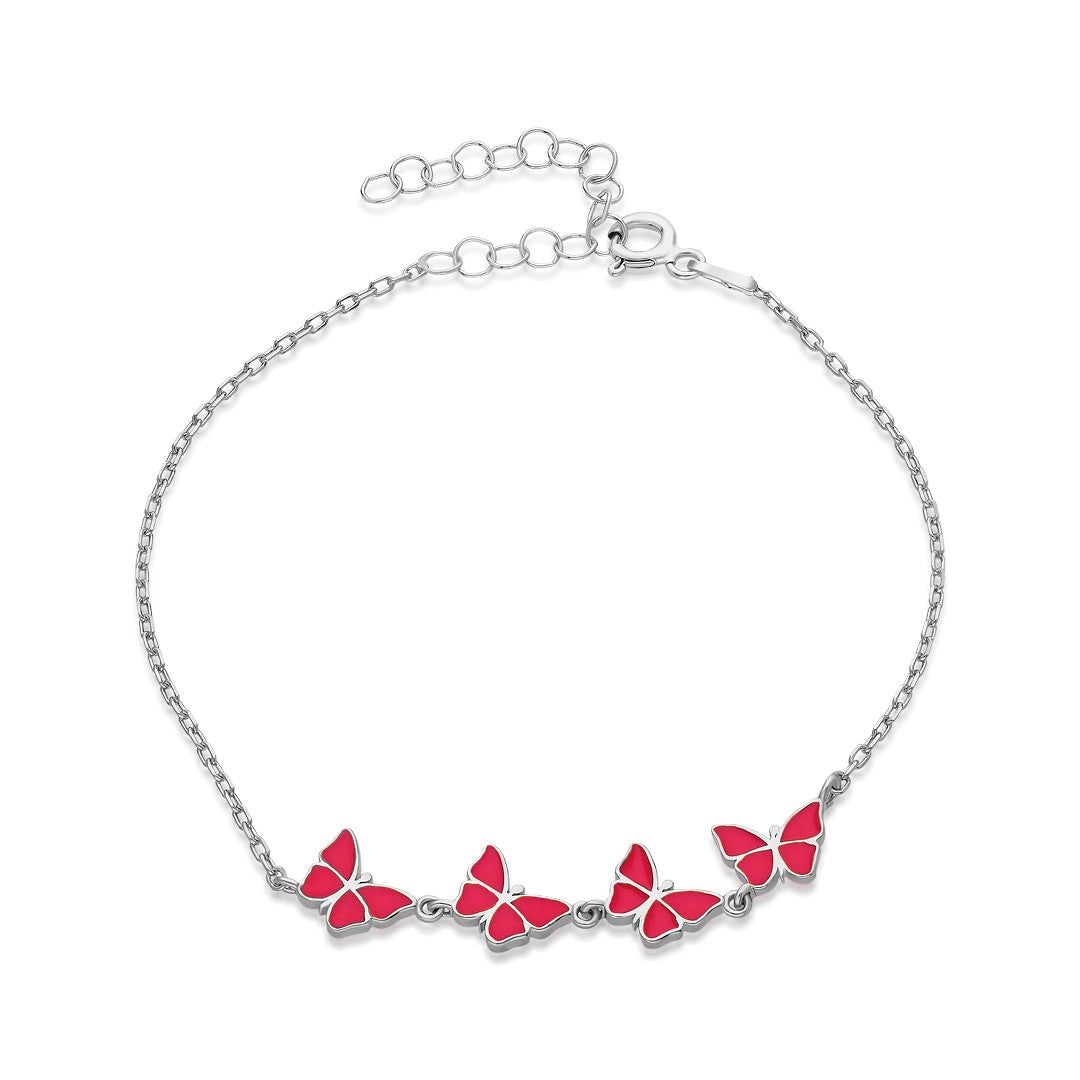 Quadruple Butterfly Bracelet - 925 SILVER