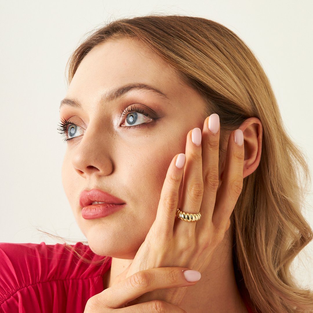 GEDREHTER CREOLE RING | 925 SILBER