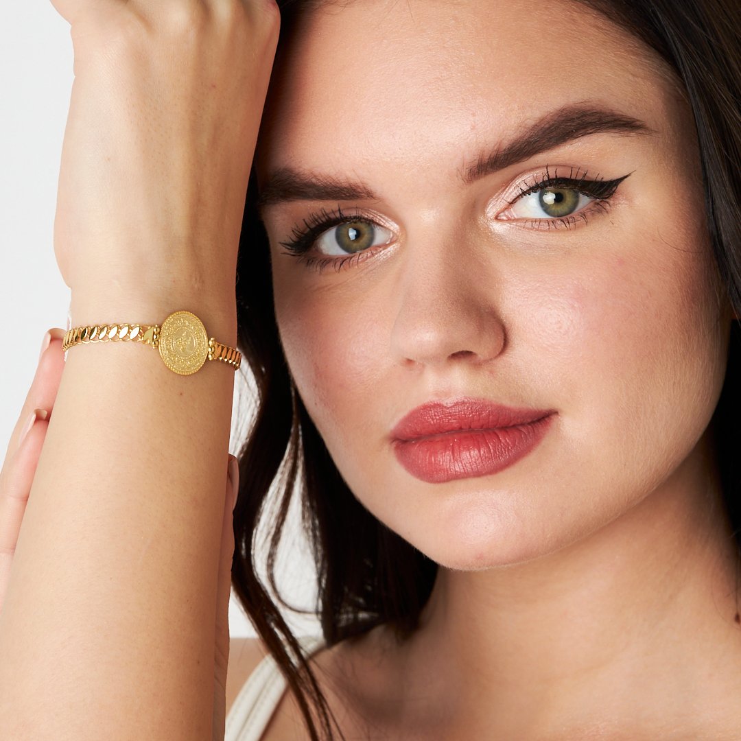 Monogram Oval Chain Bracelet - 925 SILVER