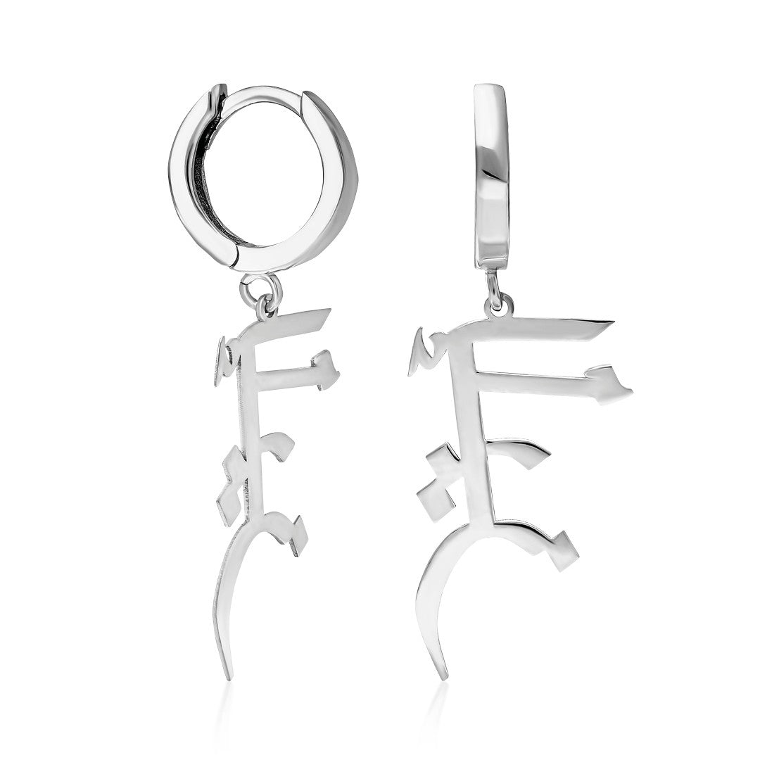 Arabic Name Earrings - 925 Silver
