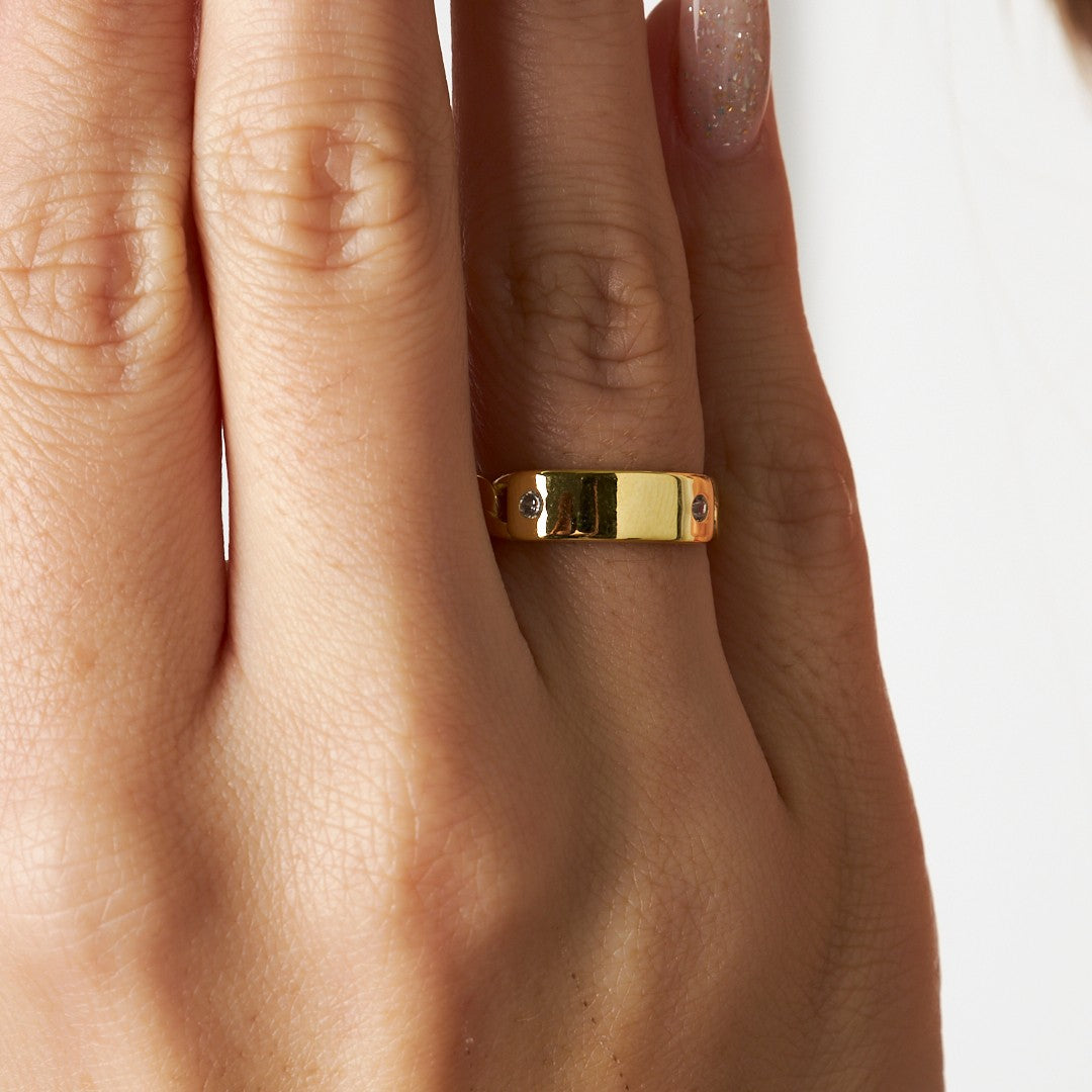 Gourmet Cubic Zirconia Ring - 925 SILVER