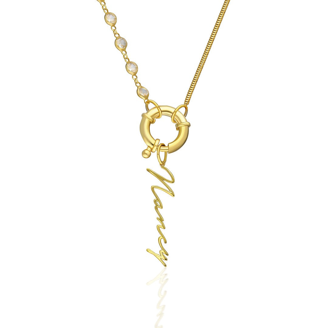 Name Necklace - Sailor Lock Signature Necklace - 925 Silver