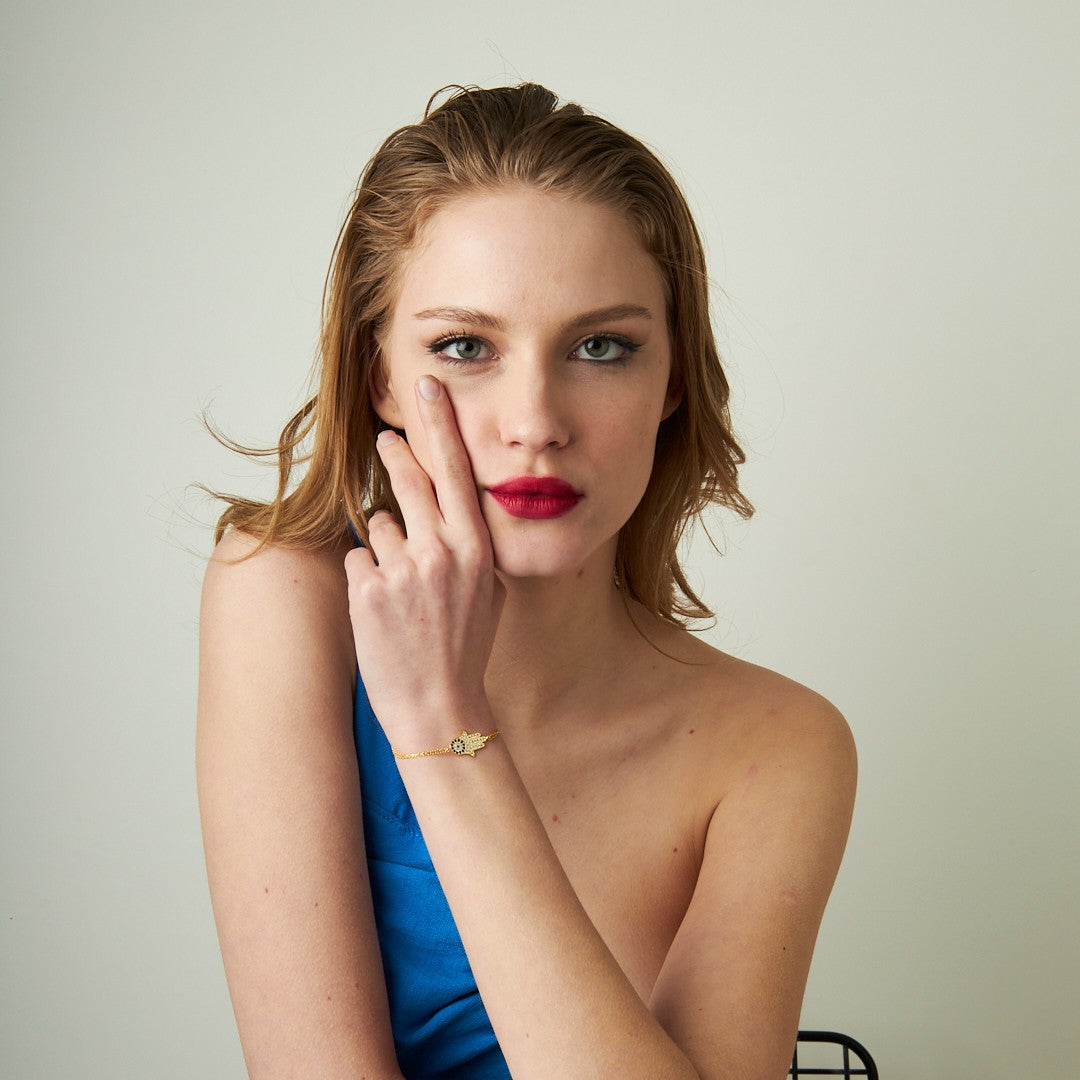 Evil Eye Fatima Mother Bracelet - 925 SILVER