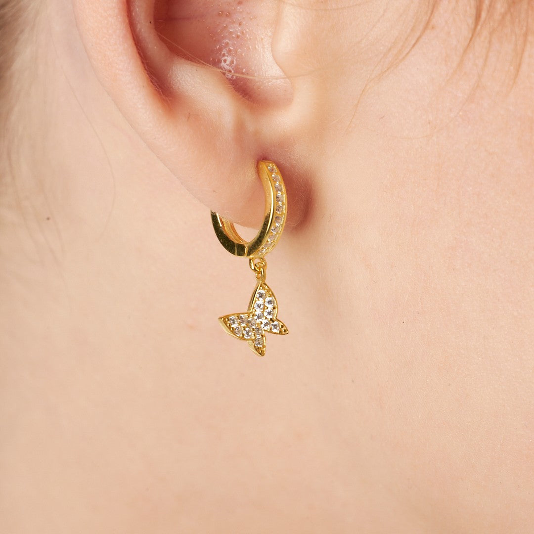 Butterfly Earrings - 925 Silver