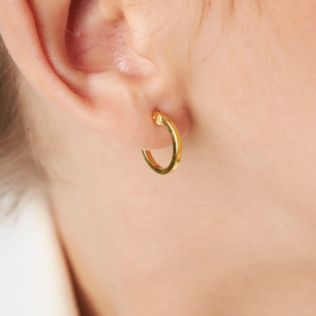 Classic Hoop Earrings - 925 Silver