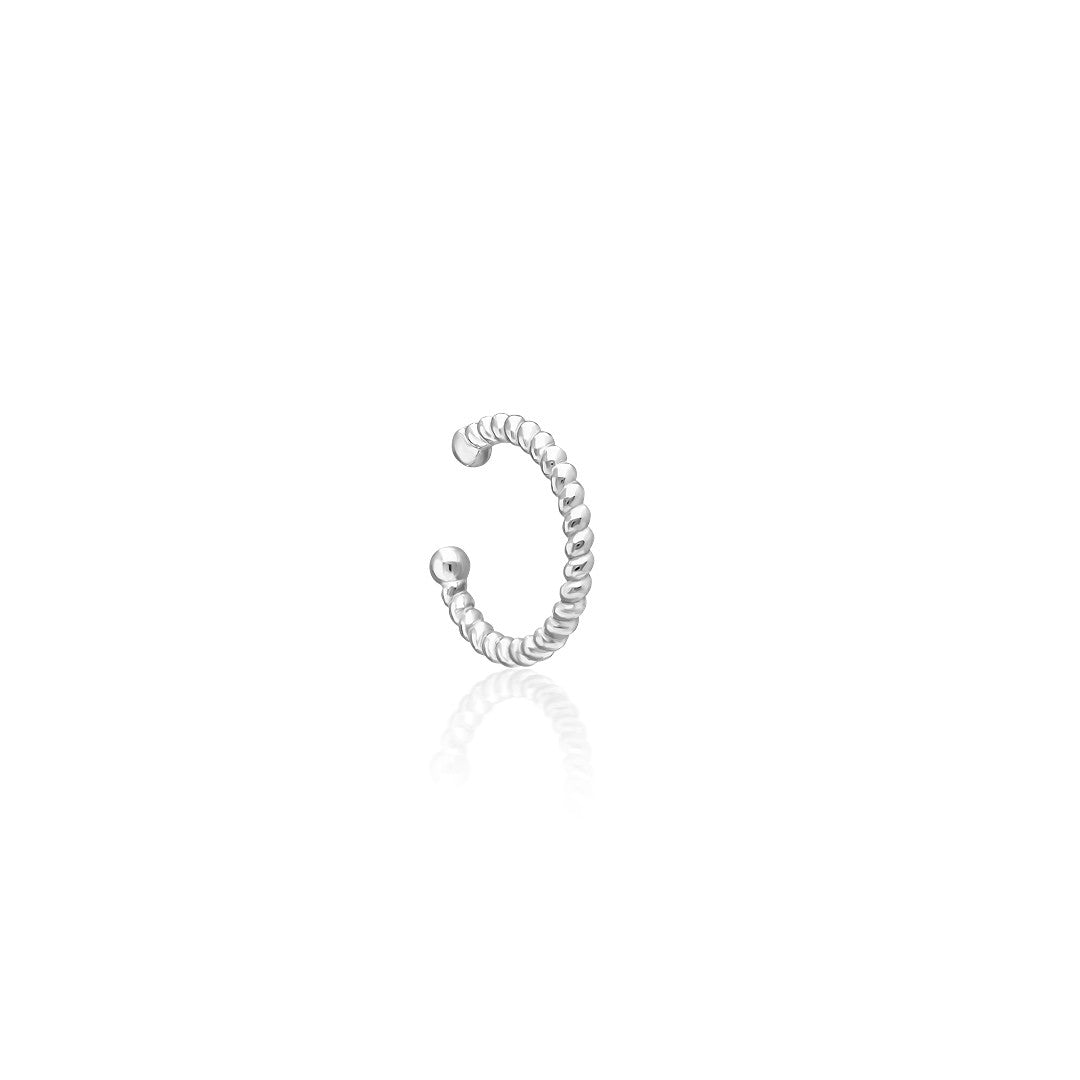Twisted Cartilage Earrings - 925 Silver