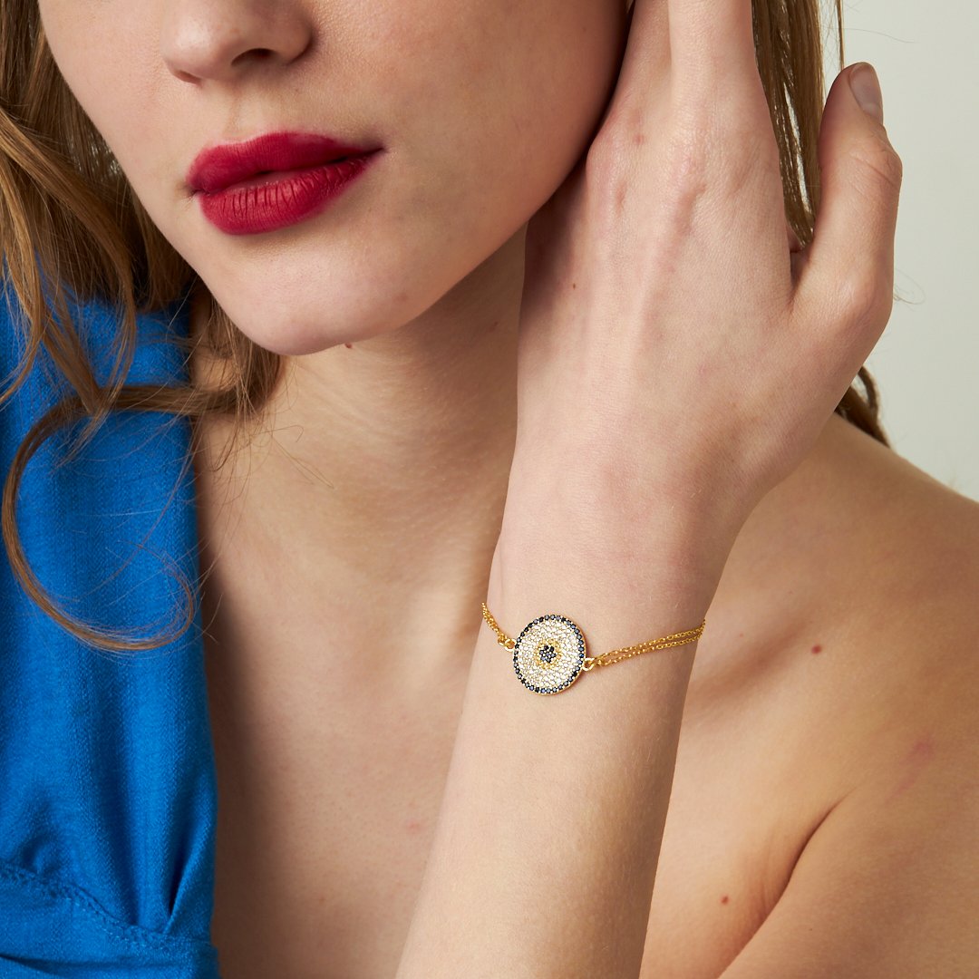 Large Society Eye Bracelet - 925 SILVER