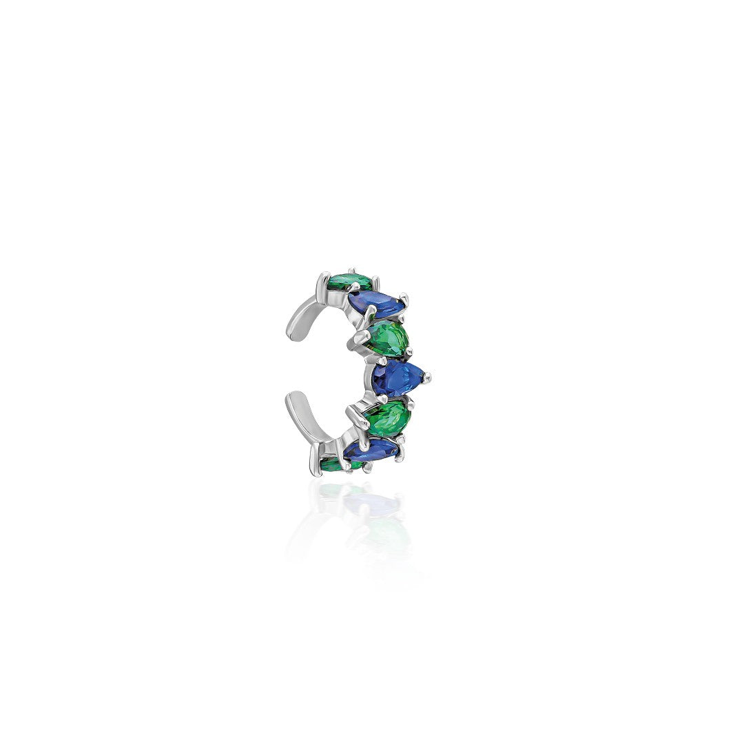 Teardrop Stone Cartilage Earrings - 925 SILVER