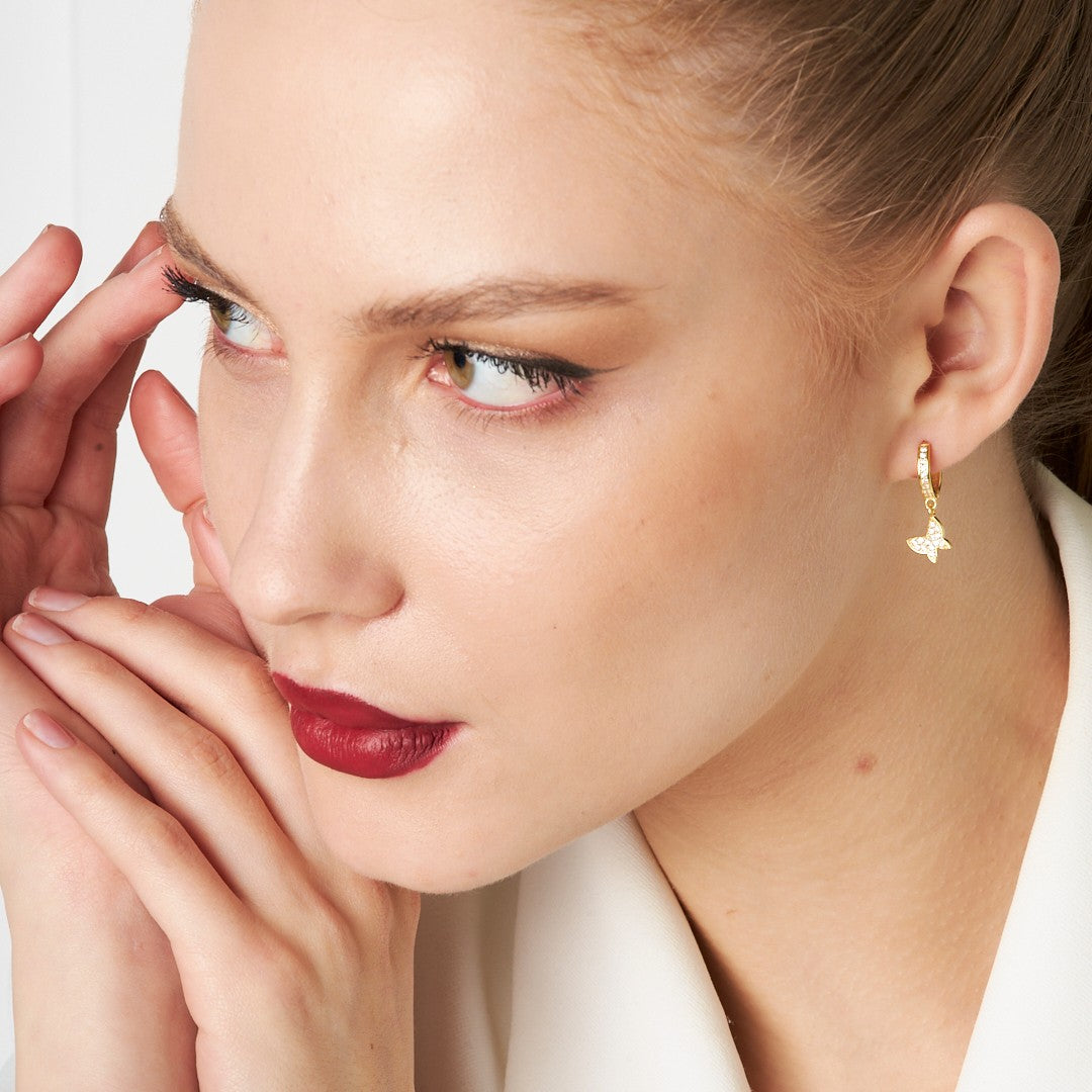 Butterfly Earrings - 925 Silver