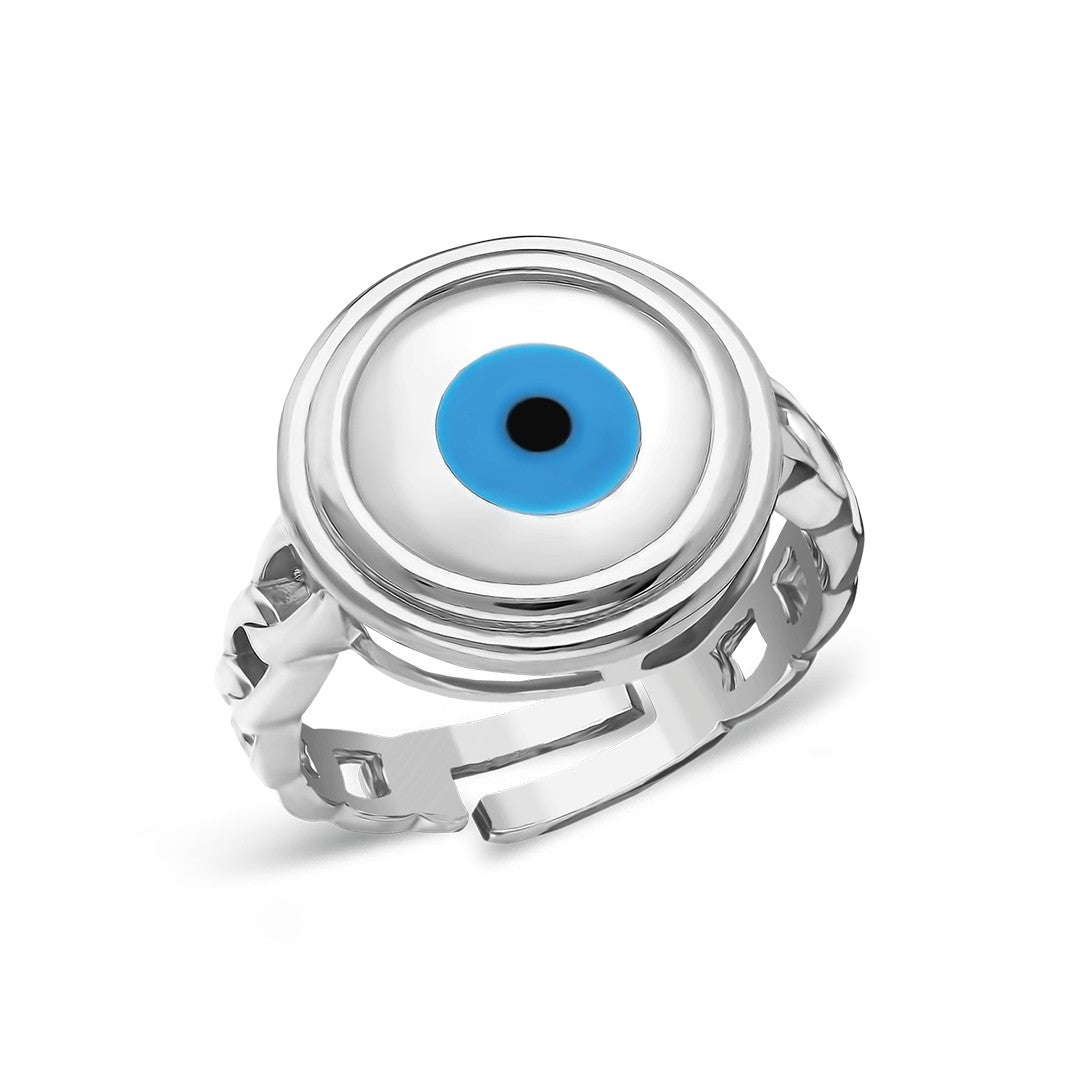 BIG NAZAR RING | 925 SILBER