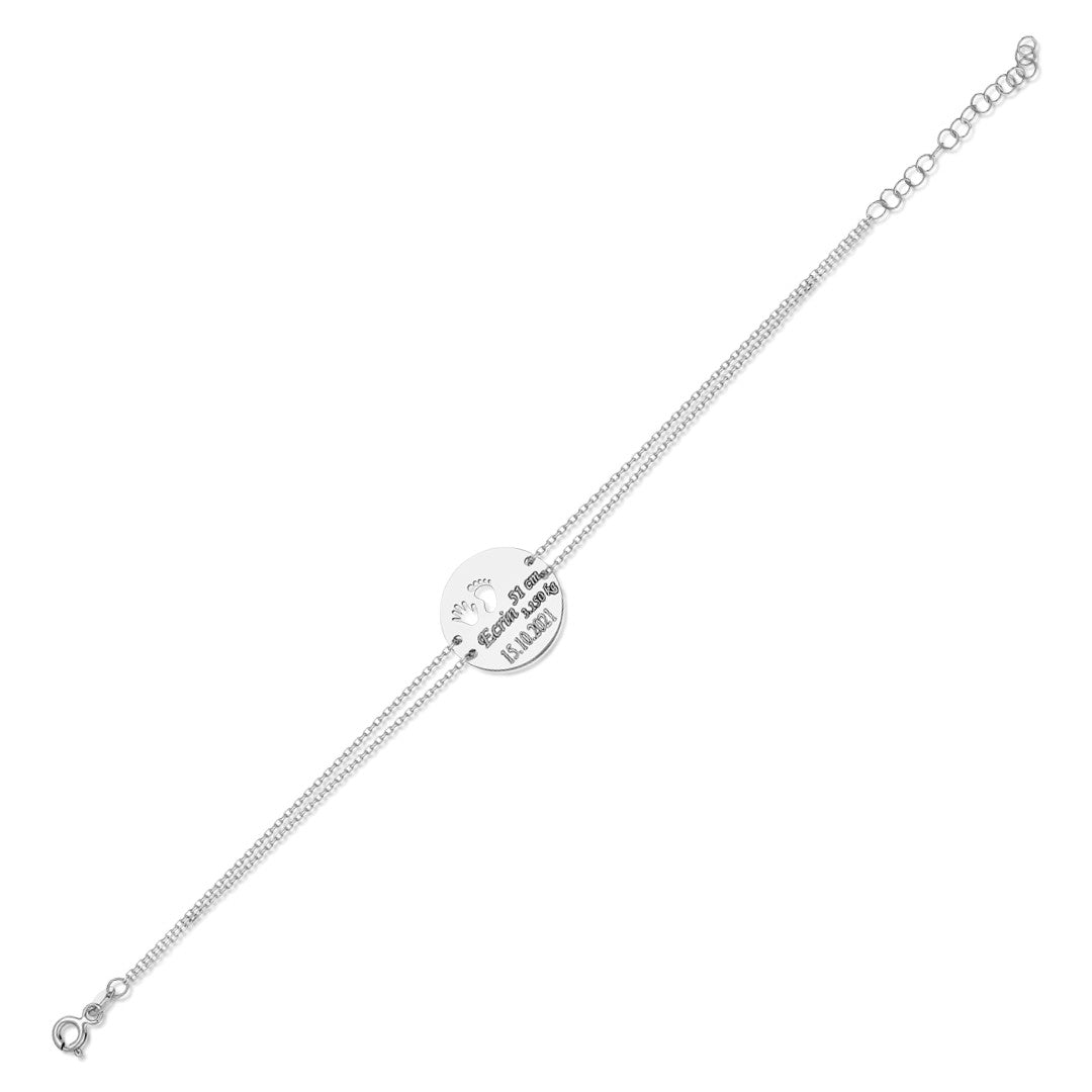 Newborn Baby Hand Foot Ankle Bracelet - 925 SILVER
