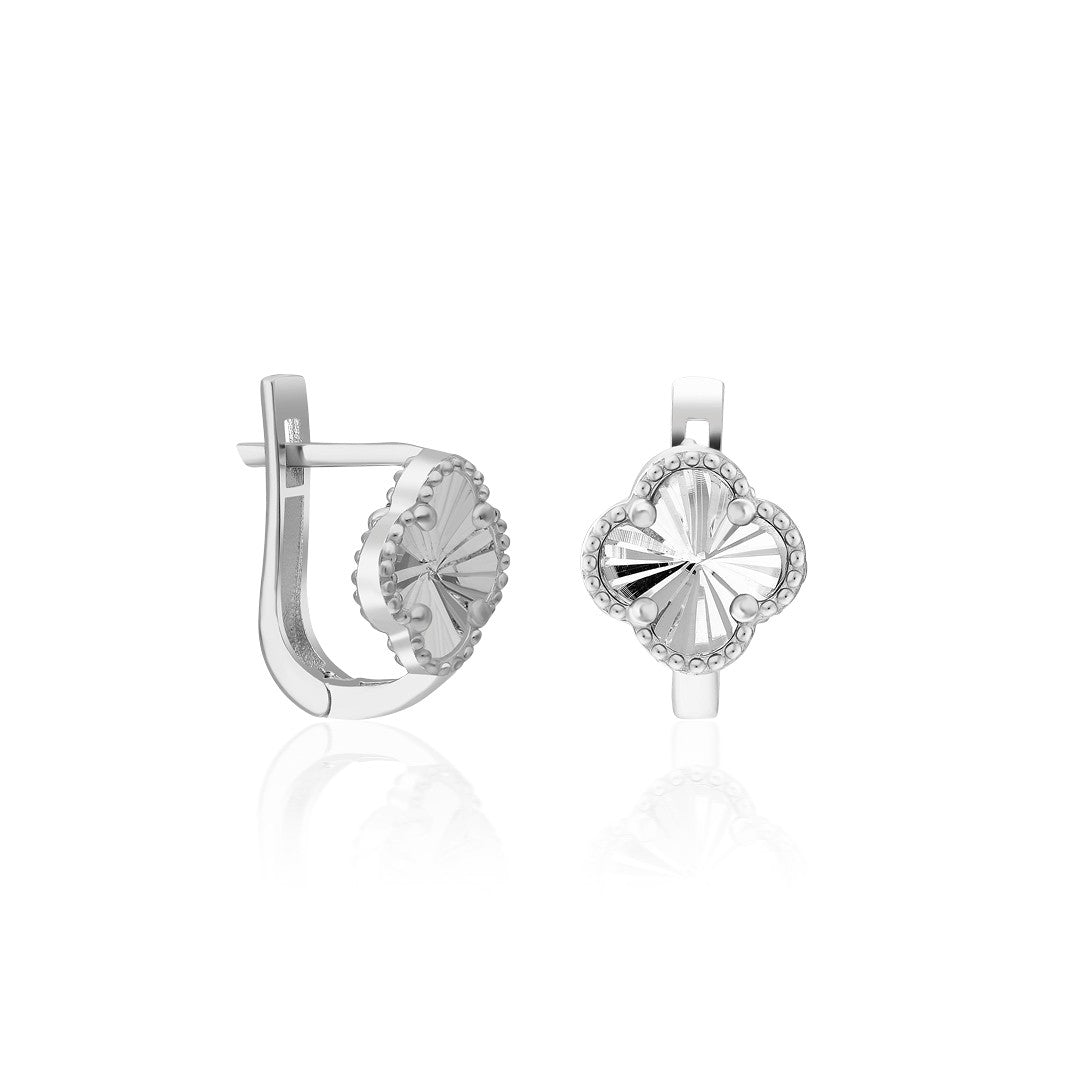 Shiny Clover Earrings - 925 SILVER