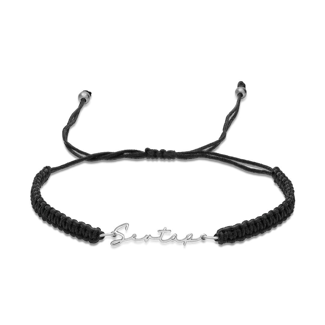 Named Rope Bracelet Model 2 - 925 SILVER