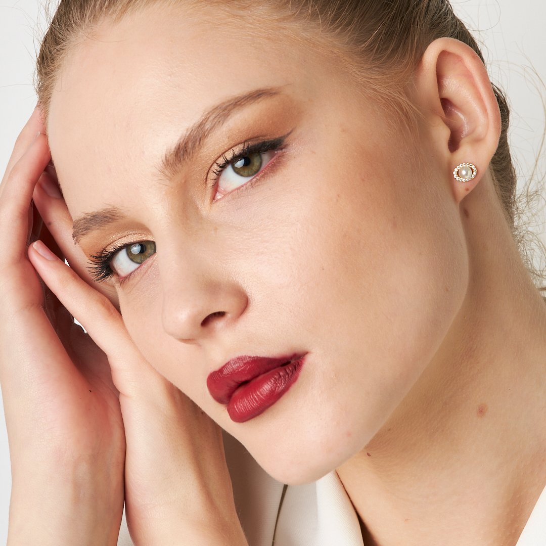 Pearl Ball Earrings - 925 SILVER