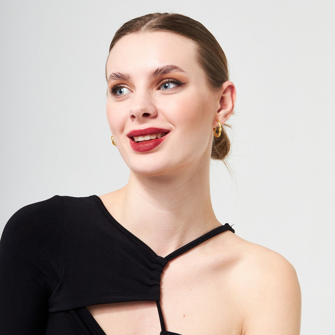 Thin Twist Earrings - 925 SILVER