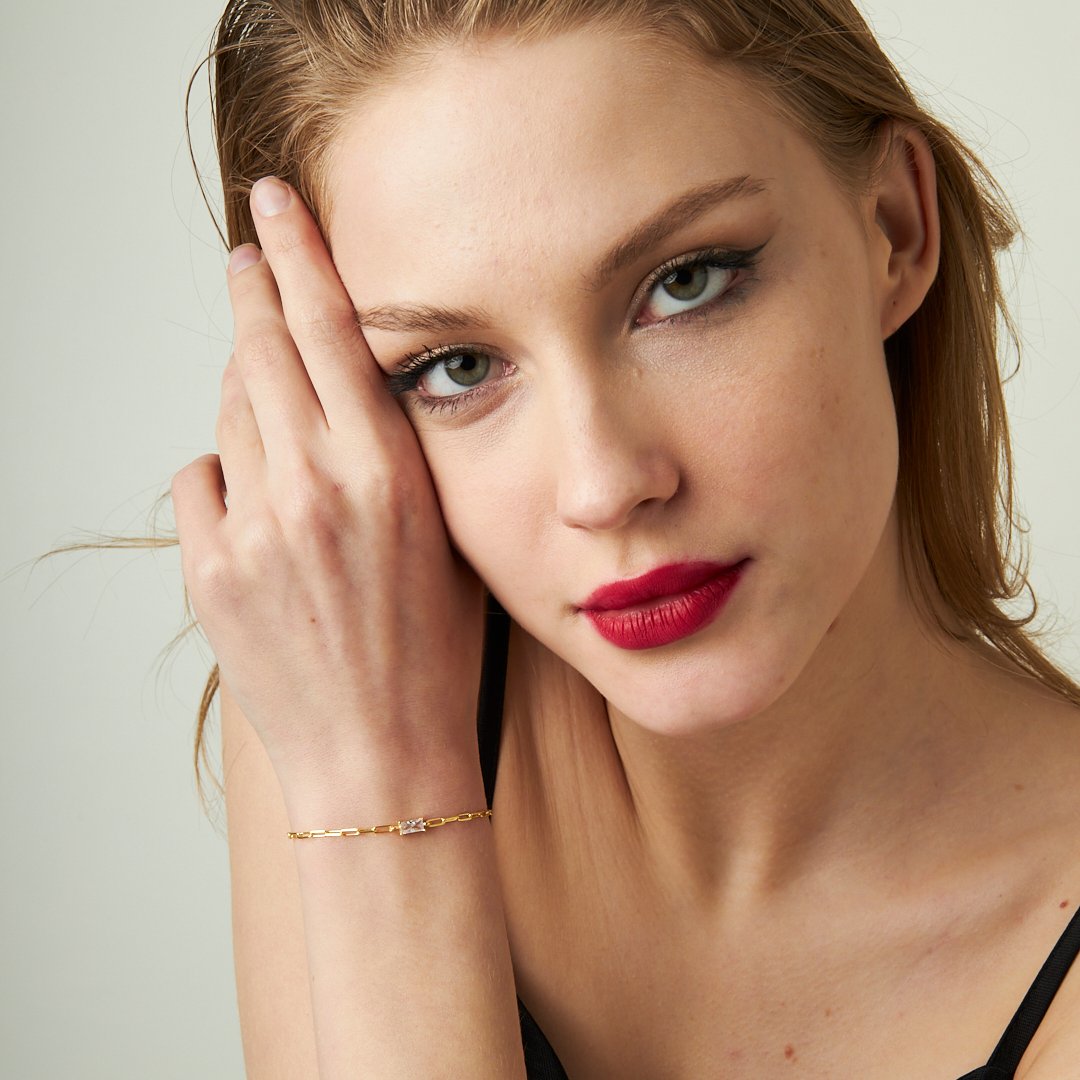 Baguette Bracelet - 925 Silver