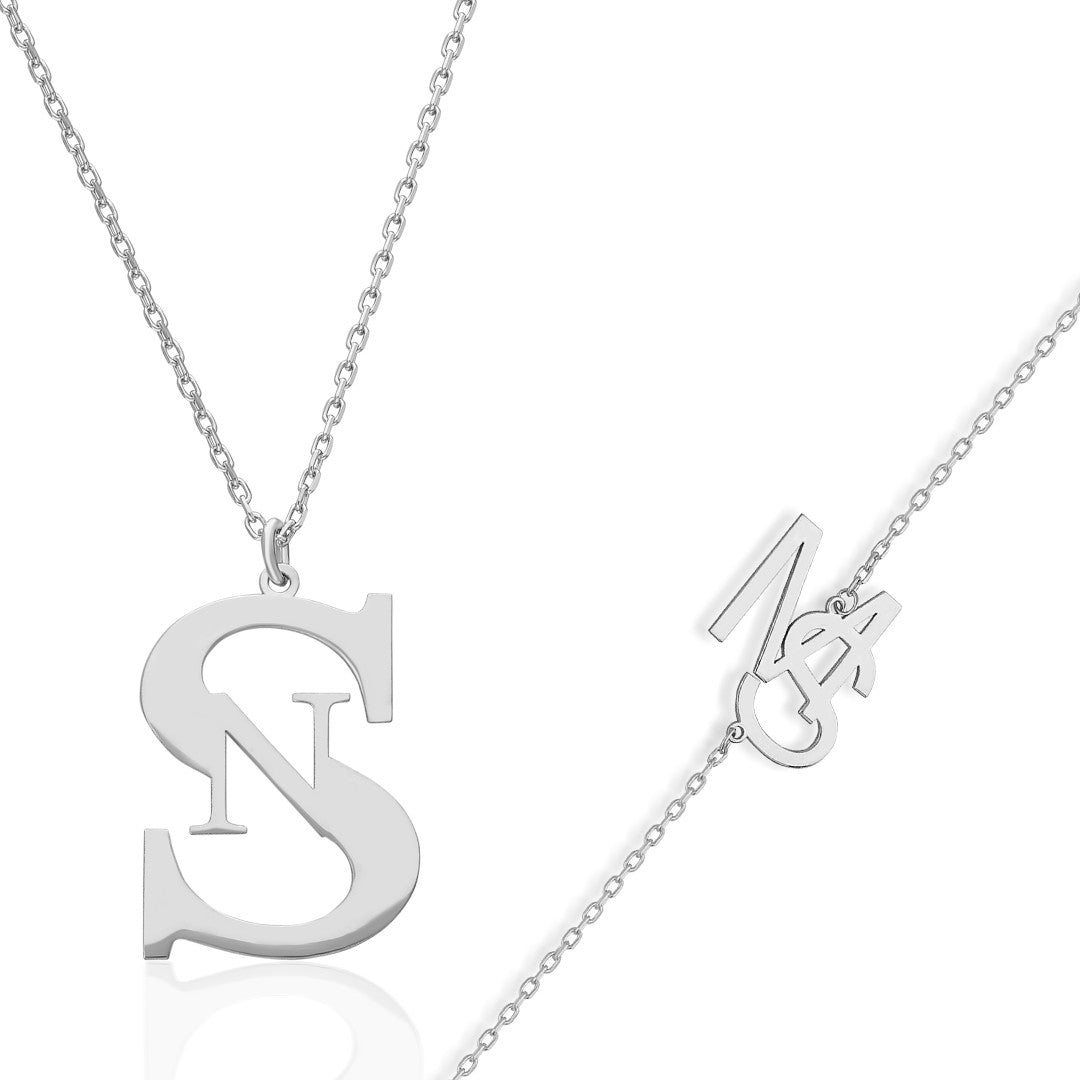 DOPPEL BUCHSTABEN SET | 925 SILBER