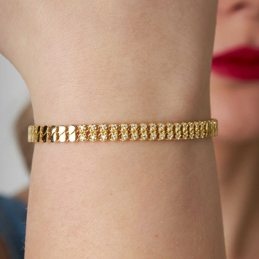 Water Drop Chain Bracelet - 925 SILBER